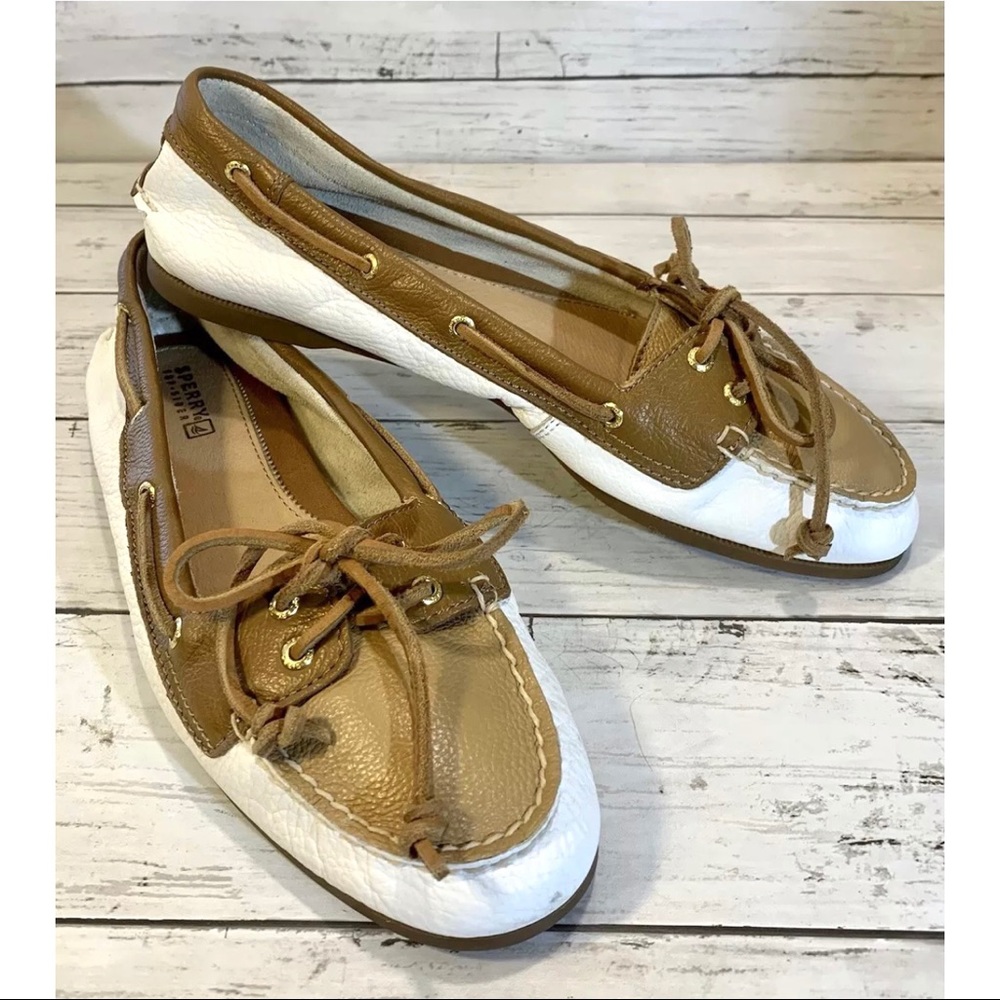 Sperry Top-Siders Leather Boat Shoes Sz 8M